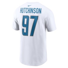 Aidan Hutchinson Detroit Lions Nike  Player Name & Number T-Shirt -  White