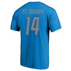 Amon-Ra St. Brown Detroit Lions Big & Tall Player Name & Number T-Shirt - Blue