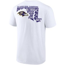 Baltimore Ravens Hot Shot State T-Shirt - White