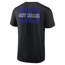 Baltimore Ravens Stellar Personalized Name & Number T-Shirt - Black