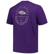 Baltimore Ravens Profile Big & Tall Two-Hit Throwback T-Shirt - Purple