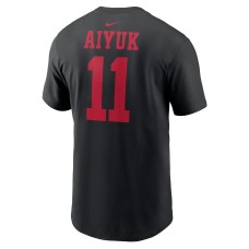 Brandon Aiyuk San Francisco 49ers Nike Super Bowl LVIII Patch Player Name & Number T-Shirt - Black