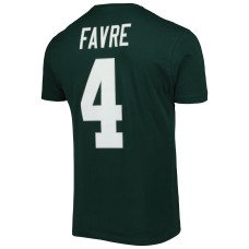 Brett Favre Green Bay Packers Mitchell & Ness Retired Player Logo Name & Number T-Shirt - Green