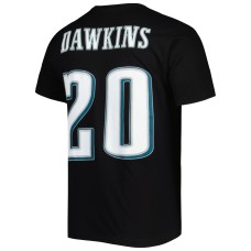 Brian Dawkins Philadelphia Eagles Mitchell & Ness Retired Player Logo Name & Number T-Shirt - Black