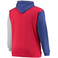 Buffalo Bills Big & Tall Pullover Hoodie - Royal/Red