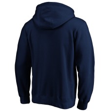 Buffalo Bills Banner Wave Fitted Pullover Hoodie - Navy