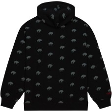 Buffalo Bills Mitchell & Ness Allover Print Fleece Pullover Hoodie - Black