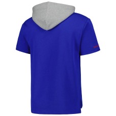 Buffalo Bills Mitchell & Ness Postgame Short Sleeve Hoodie - Royal