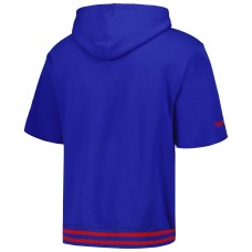 Buffalo Bills Mitchell & Ness Pre-Game Short Sleeve Pullover Hoodie - Royal