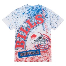 Buffalo Bills Mitchell & Ness Team Burst Sublimated T-Shirt - White