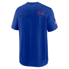 Buffalo Bills Nike Sideline Coach Chevron Lock Up Logo V-Neck Performance T-Shirt - Royal