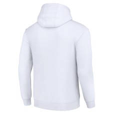 Buffalo Bills Starter Color Scratch Fleece Pullover Hoodie - White