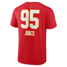 Chris Jones Kansas City Chiefs Wordmark Player Name & Number T-Shirt - Red