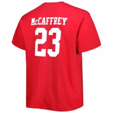 Christian McCaffrey San Francisco 49ers Big & Tall Player Name & Number T-Shirt - Scarlet