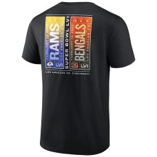 Cincinnati Bengals vs. Los Angeles Rams Super Bowl LVI Matchup Tickets Please T-Shirt - Black