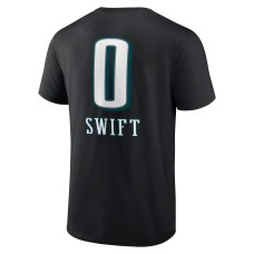 D'Andre Swift Philadelphia Eagles Wordmark Player Name & Number T-Shirt - Black