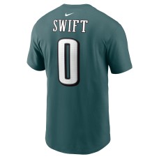 D'Andre Swift Philadelphia Eagles Nike Player Name & Number T-Shirt - Midnight Green