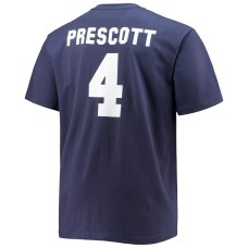 Dak Prescott Dallas Cowboys Big & Tall Player Name & Number T-Shirt - Navy