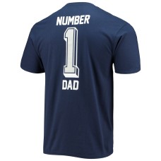 Dallas Cowboys #1 Dad T-Shirt - Navy