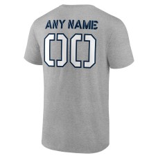 Dallas Cowboys Personalized Name & Number Evanston Stencil T-Shirt - Heather Gray