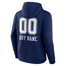 Dallas Cowboys Personalized Name & Number Team Wordmark Pullover Hoodie - Navy