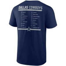 Dallas Cowboys Two-Pack 2023 Schedule T-Shirt Combo Set - Navy/White