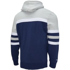 Dallas Cowboys Mitchell & Ness Big & Tall Head Coach Pullover Hoodie - Gray/Navy