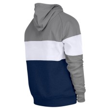 Dallas Cowboys New Era Throwback Colorblocked Pullover Hoodie - Navy/Silver