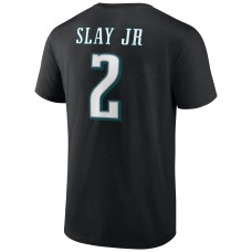 Darius Slay Jr. Philadelphia Eagles Icon Player Name & Number T-Shirt - Black