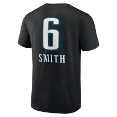 DeVonta Smith Philadelphia Eagles Team Wordmark Player Name & Number T-Shirt - Black