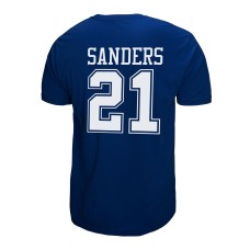 Deion Sanders Dallas Cowboys Mitchell & Ness Retired Player Logo Name & Number T-Shirt - Royal