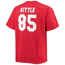 George Kittle San Francisco 49ers Big & Tall Player Name & Number T-Shirt - Scarlet