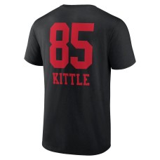 George Kittle San Francisco 49ers Wordmark Player Name & Number T-Shirt - Black