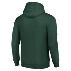 Green Bay Packers Starter Color Scratch Fleece Pullover Hoodie - Green