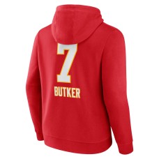 Harrison Butker Kansas City Chiefs Wordmark Player Name & Number Pullover Hoodie - Red