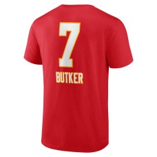 Harrison Butker Kansas City Chiefs Wordmark Player Name & Number T-Shirt - Red