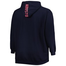 Houston Texans Big & Tall Logo Pullover Hoodie - Navy