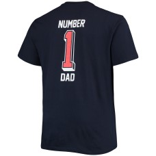 Houston Texans Big & Tall #1 Dad 2-Hit T-Shirt - Navy