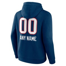 Houston Texans Personalized Name & Number Team Wordmark Pullover Hoodie - Navy