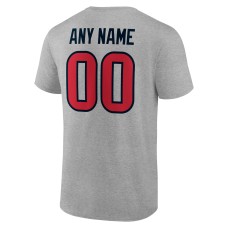 Houston Texans Team Authentic Custom T-Shirt - Heathered Gray