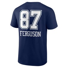 Jake Ferguson Dallas Cowboys Wordmark Player Name & Number T-Shirt - Navy