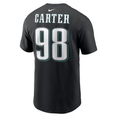 Jalen Carter Philadelphia Eagles Nike Player Name & Number T-Shirt - Black