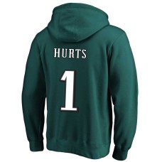 Jalen Hurts Philadelphia Eagles Big & Tall Fleece Name & Number Pullover Hoodie - Green