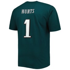 Jalen Hurts Philadelphia Eagles Big & Tall Player Name & Number T-Shirt - Midnight Green