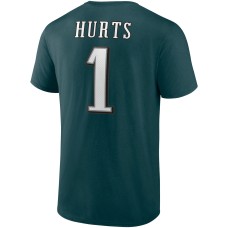 Jalen Hurts Philadelphia Eagles Player Icon T-Shirt - Midnight Green