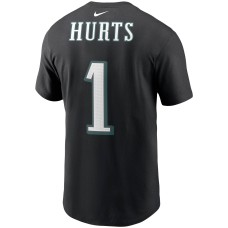 Jalen Hurts Philadelphia Eagles Nike Player Name & Number T-Shirt - Black