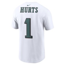 Jalen Hurts Philadelphia Eagles Nike Player Name & Number T-Shirt - White