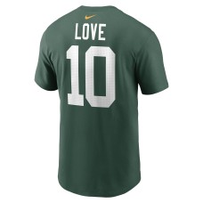 Jordan Love Green Bay Packers Nike Player Name & Number T-Shirt - Green