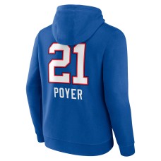 Jordan Poyer Buffalo Bills Team Wordmark Player Name & Number Pullover Hoodie - Royal