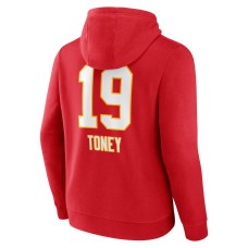 Kadarius Toney Kansas City Chiefs Wordmark Player Name & Number Pullover Hoodie - Red